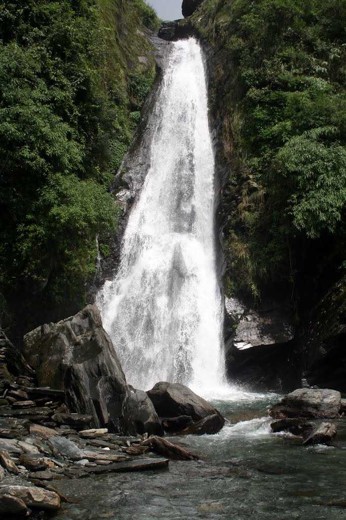 Bhagsu waterfall at mcleodganj